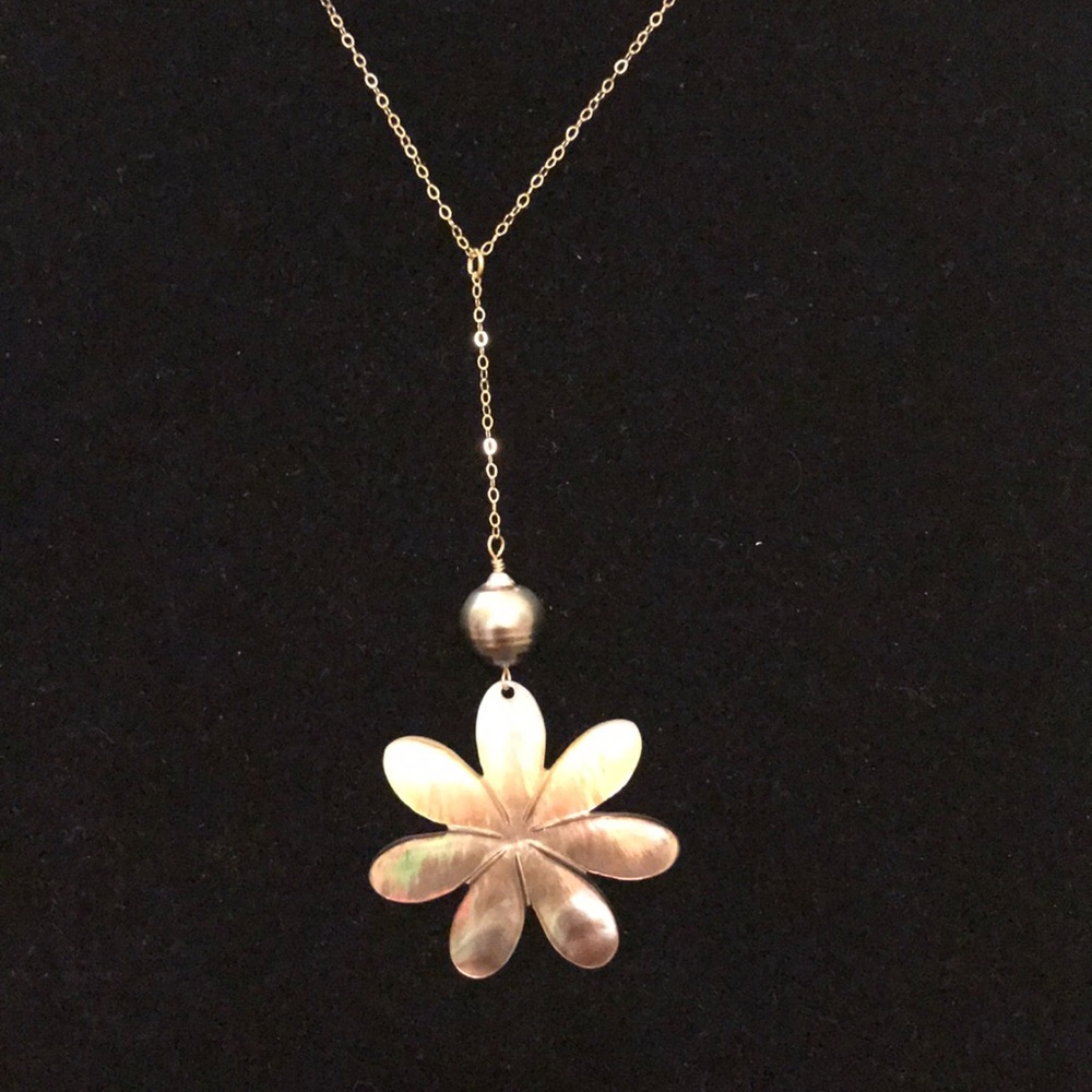 Tahitian pearl necklace - Picture 2 of 3
